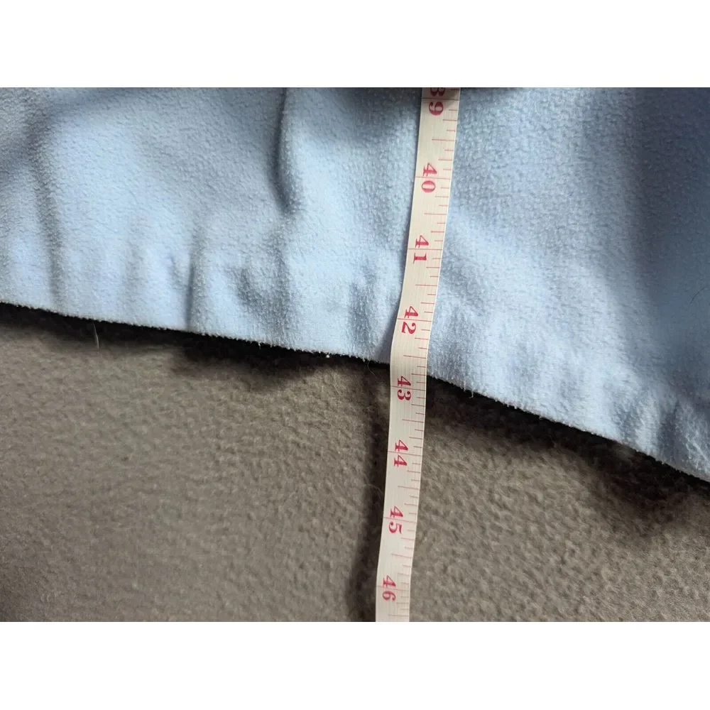 Vintage Nightgown Robe Women's L? Blue Pockets‎ Pearl Snaps Midi Cottage Prairie